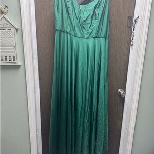 Christina Wu Emerald Green Maxi Dress
